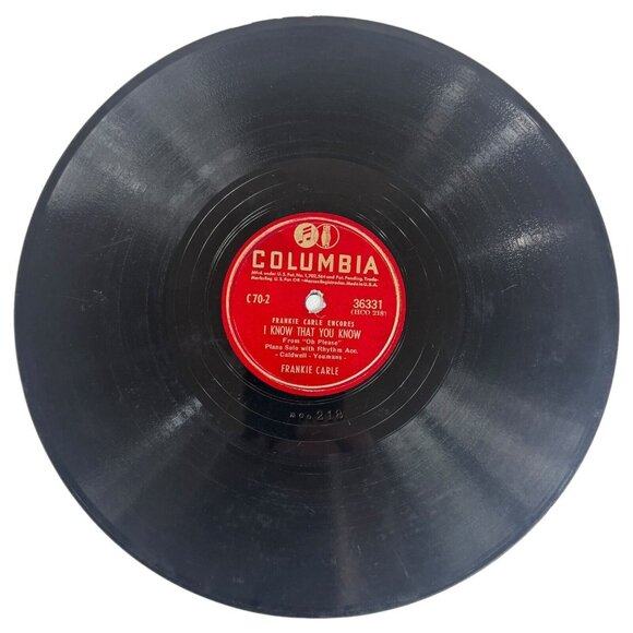 Frankie Carle Somebody Loves Me / I Know That You Know 36331 Columbia 78rpm 10" - Picture 3 of 4